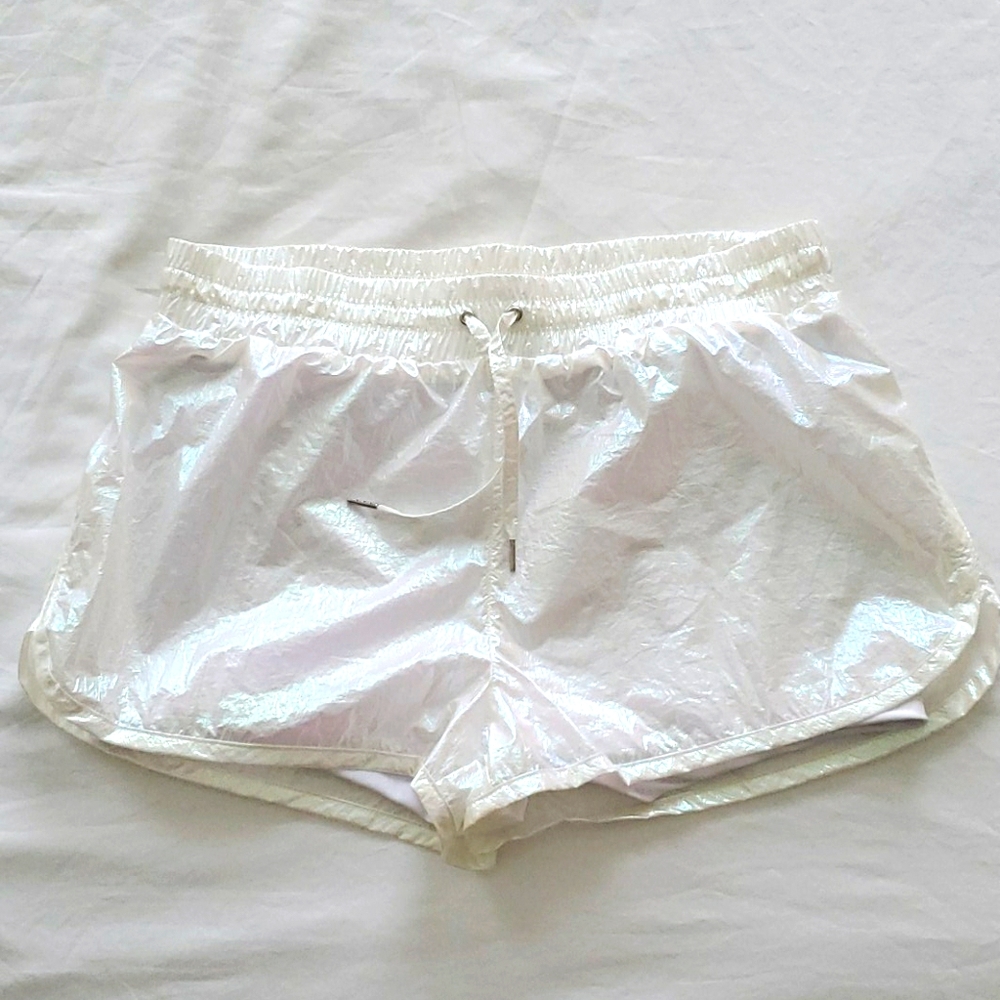 Alala Shiny Iridescent workout shorts